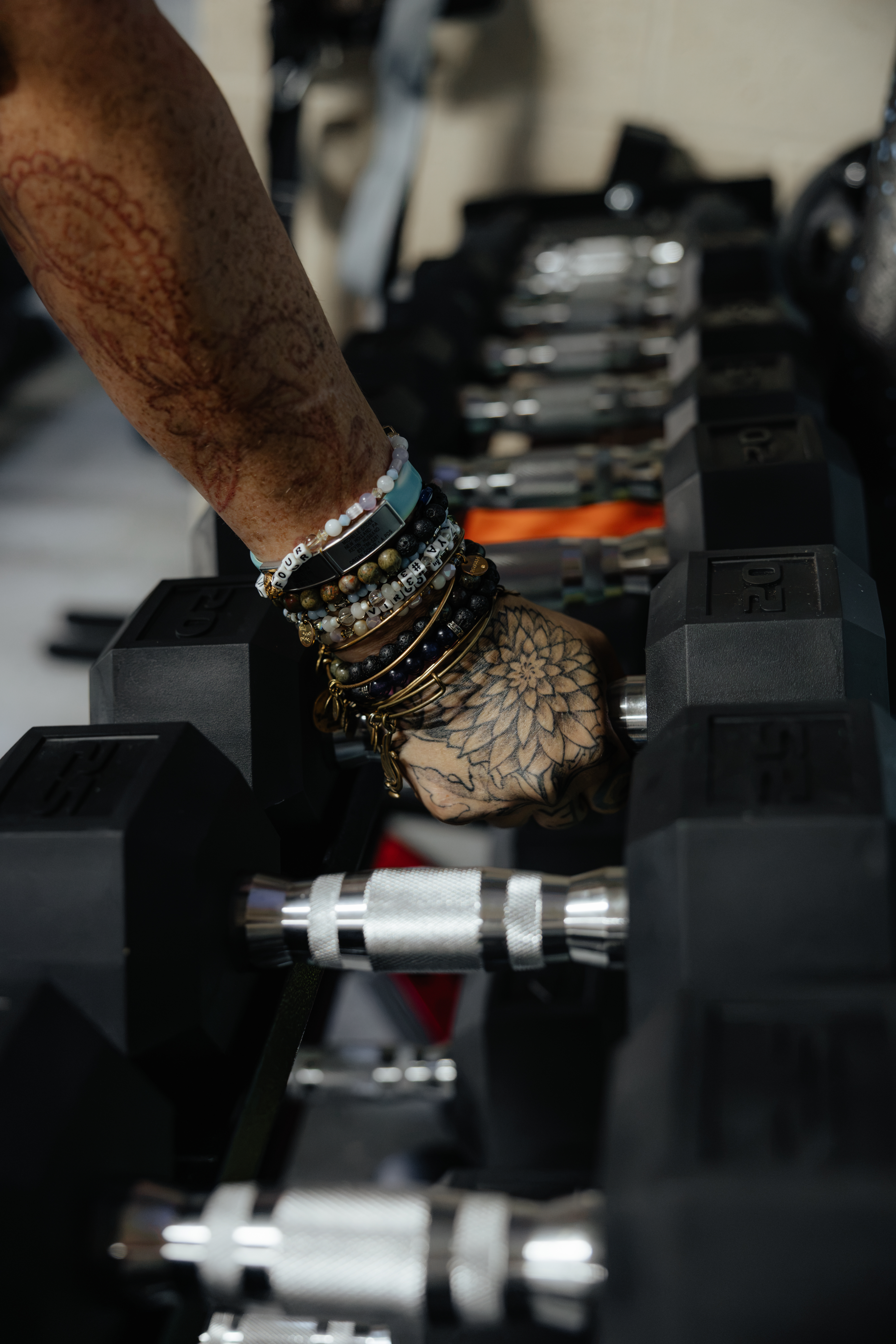 Squat rack and weights